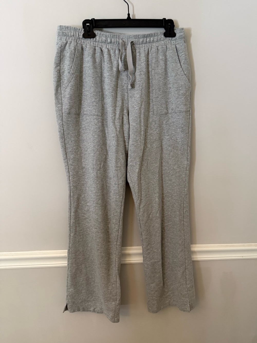 Zelos athletic wear heather gray elastic waist sweat pants. L